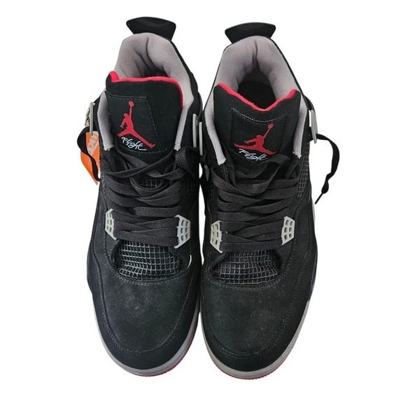 Jordan‎ 4 Retro Bred Black Fire Red Cement Grey 308497-060 Mens Basketball Shoes main image 14